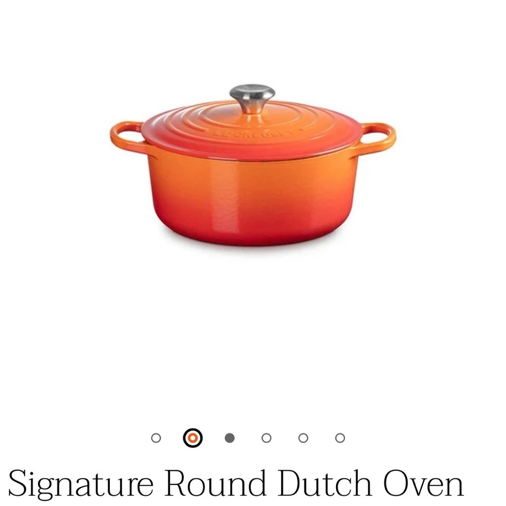 Le Creuset Flame Cast Iron Dutch Oven - Picture 3 of 5